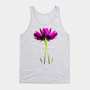 Pink Daisy Flowers Tank Top